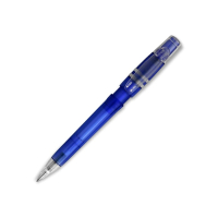 Długopis Nora Clear przejrzysty, ciemnoniebieski transparentny