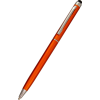 Długopis plastikowy touch pen, pomarańczowy