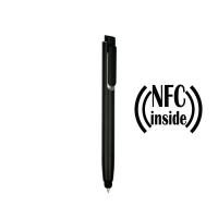 Długopis z chipem NFC, touch pen | Henrietta czarny