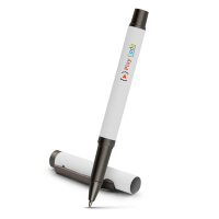 Długopis żelowy z zatyczką | Geraldine biały