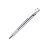 Długopis Zorro srebrny, srebrno / biały