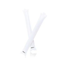 Dmuchane pałki RPET, 2 szt. biały