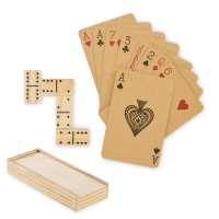 DOMI&CARDS - Zestaw domino i karty, Drewna