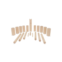 Drewniana gra Kubb w etui, drewniany