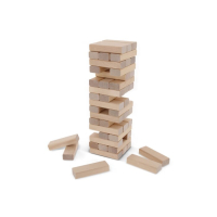 Drewniana gra w układanie wieży, drewniany
