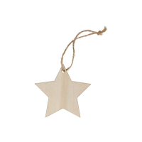 Drewniana ozdoba świąteczna w kształcie gwiazdy