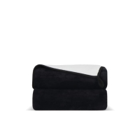 Dwuwarstwowy koc coral fleece 120 × 150 cm (500 g/m²) sublimacja, czarny