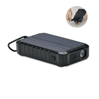DYA - Solarny power bank 8000 mAh, Czarny