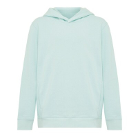 Dziecięca bluza z kapturem i kieszeniami Iqoniq Yengo z bawełny z recyklingu zielony