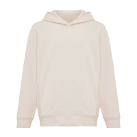 Dziecięca bluza z kapturem i kieszeniami Iqoniq Yengo z bawełny z recyklingu różowy