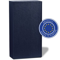 Ekskluzywny kartonik na wino 2 el. | Reid granatowy