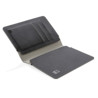 Etui na paszport i karty Quebec, ochrona RFID czarny, szary