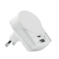 EURO USB CHARGER A/C - Ładowarka Euro USB (AC) 27W, Bialy