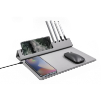 EVOPAD CHARGE - Podkładka pod mysz z ładowarką bezprzewodową & stojak na telefon