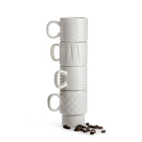 Filiżanki do espresso 4-pak, biały