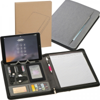 Folder A4 z power bankiem 5000 mAh, szary