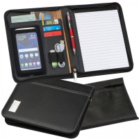 Folder A5 z notatnikiem w linie, czarny