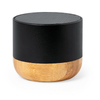 Głośnik bezprzewodowy 3W z aluminium z recyklingu czarny