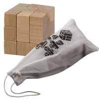 Gra układanka drewniana, brązowy