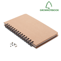GROWNOTEBOOK™ - Sosnowy notes, Bezowy