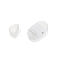 Gumka z temperówką TRIMO biały