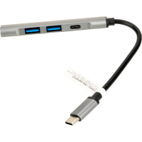 HUB rozgałęźnik z funkcją transferu danych, szary