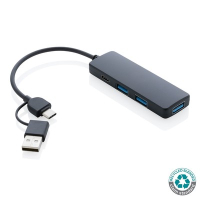 Hub USB 2.0 z USB C RABS black