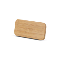 Identyfikator bambusowy z magnesem, naturalny