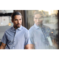 INDIGO BOW 133 S/S TAILORED SHIRT