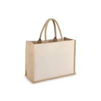 Jutowo-bawełniana torba na ramię OEKO-TEX® 42,5 x 19 x 32 cm 320 g/m²