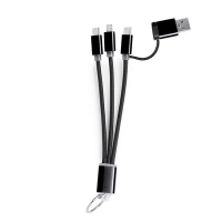 Kabel do ładowania, brelok do kluczy czarny