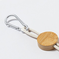 Kabel do ładowania ze słomy pszenicznej i bawełny z karabińczykiem, bambusowy element neutralny