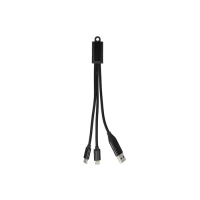 Kabel ładujący 2 w 1 USB-A/C do USB-C i Lightning, aluminiowy