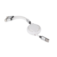 Kabel USB 3 W 1 BALJO biały