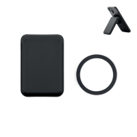 KARTA STAND - Magnetyczne etui na kartę, Czarny