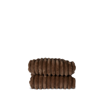 Koc ESTHER, ciemnobrązowy