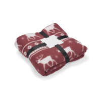 Koc polarowy RENO czerwony