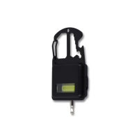 Kompaktowe narzędzie wielofunkcyjne z R-ABS i metalu 7 funkcji, czarny