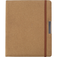 Korkowa teczka konferencyjna z notatnikiem neutralny