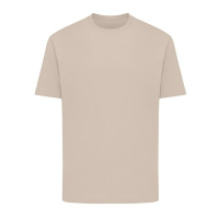 Koszulka z bawełny z recyklingu Iqoniq Teide beżowy