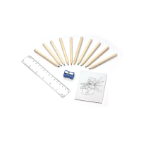 Kredki z kolorowanką DECOR naturalny