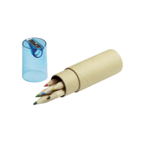 Kredki z temperówką 6 szt. FARVE naturalny