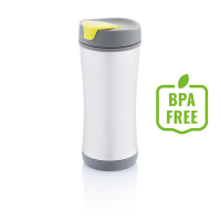 Kubek podróżny 225 ml Boom, demontowalny do recyklingu zielony, szary