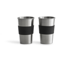Kubek stalowy, srebrny 2-pak 500 ml