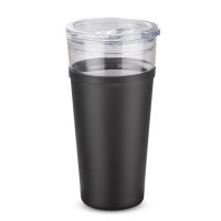 Kubek szklany GLATT 428 ml czarny