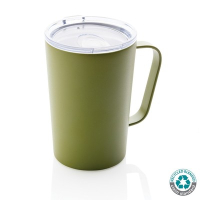 Kubek termiczny 420 ml, stal nierdzewna z recyklingu green