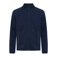 Kurtka z mikropolaru Iqoniq Talung, poliester z recyklingu niebieski