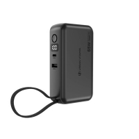 Ładowarka 2 w 1, power bank do laptopa 10000 mAh, 65W Eureka czarny