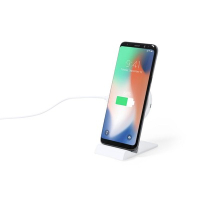 Ładowarka bezprzewodowa 15W, stojak na telefon biały
