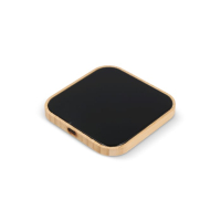 Ładowarka bezprzewodowa bambus i szkło 10W, czarny